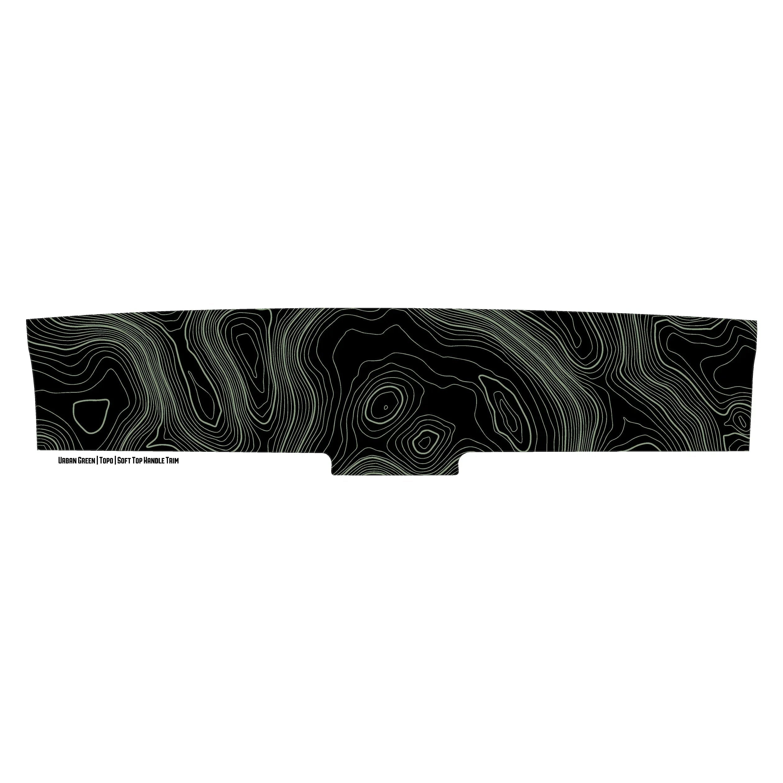 Topo Soft Top Bronco Panel Overlay - 2021+ Bronco Factory Soft Top StickerFab