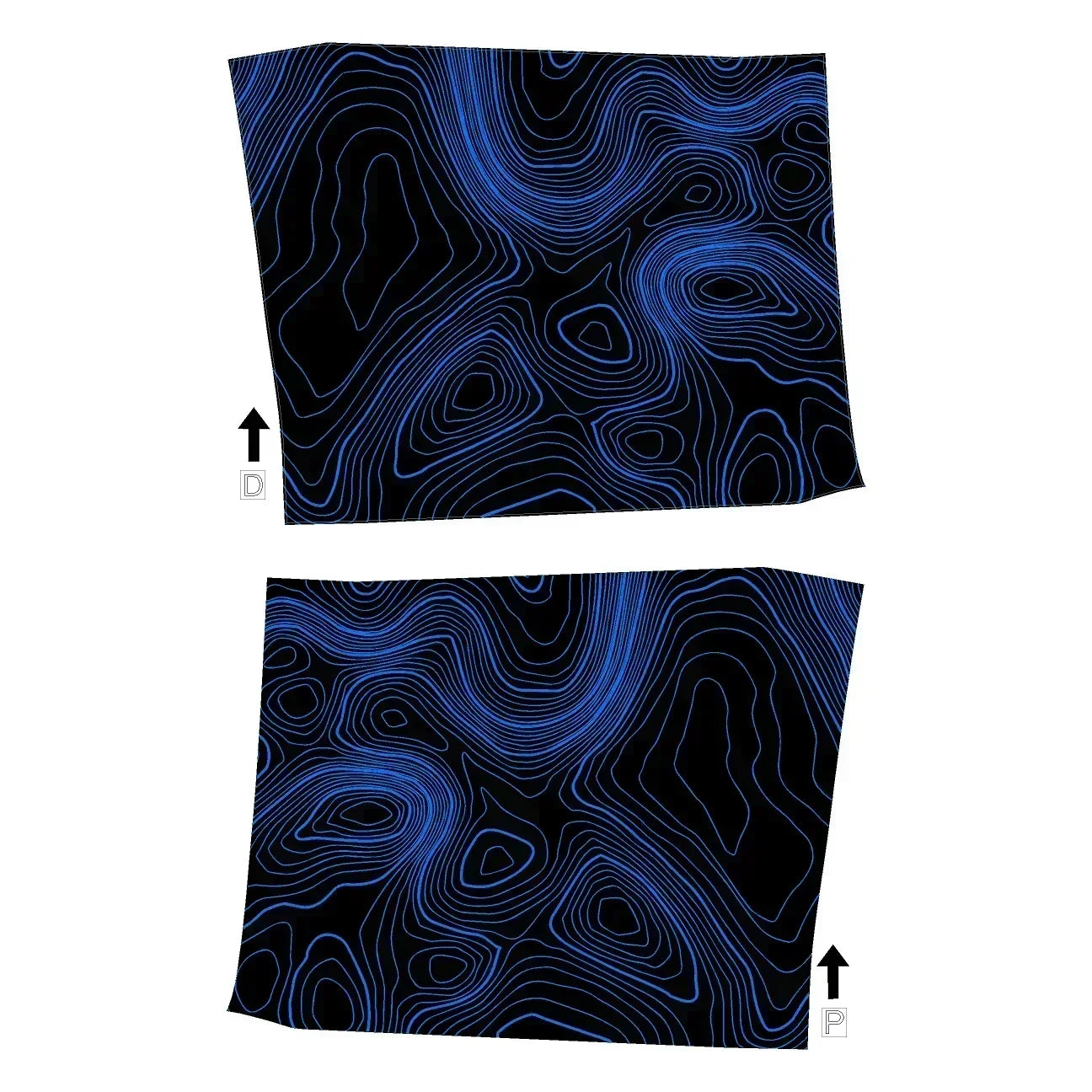 Topographic Inner Door Cup Overlays - 2024+ Tacoma / 2025+ 4Runner StickerFab