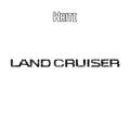 "Land Cruiser" Topographic Rear Tailgate Emblem Overlays - 2024+ Land Cruiser StickerFab