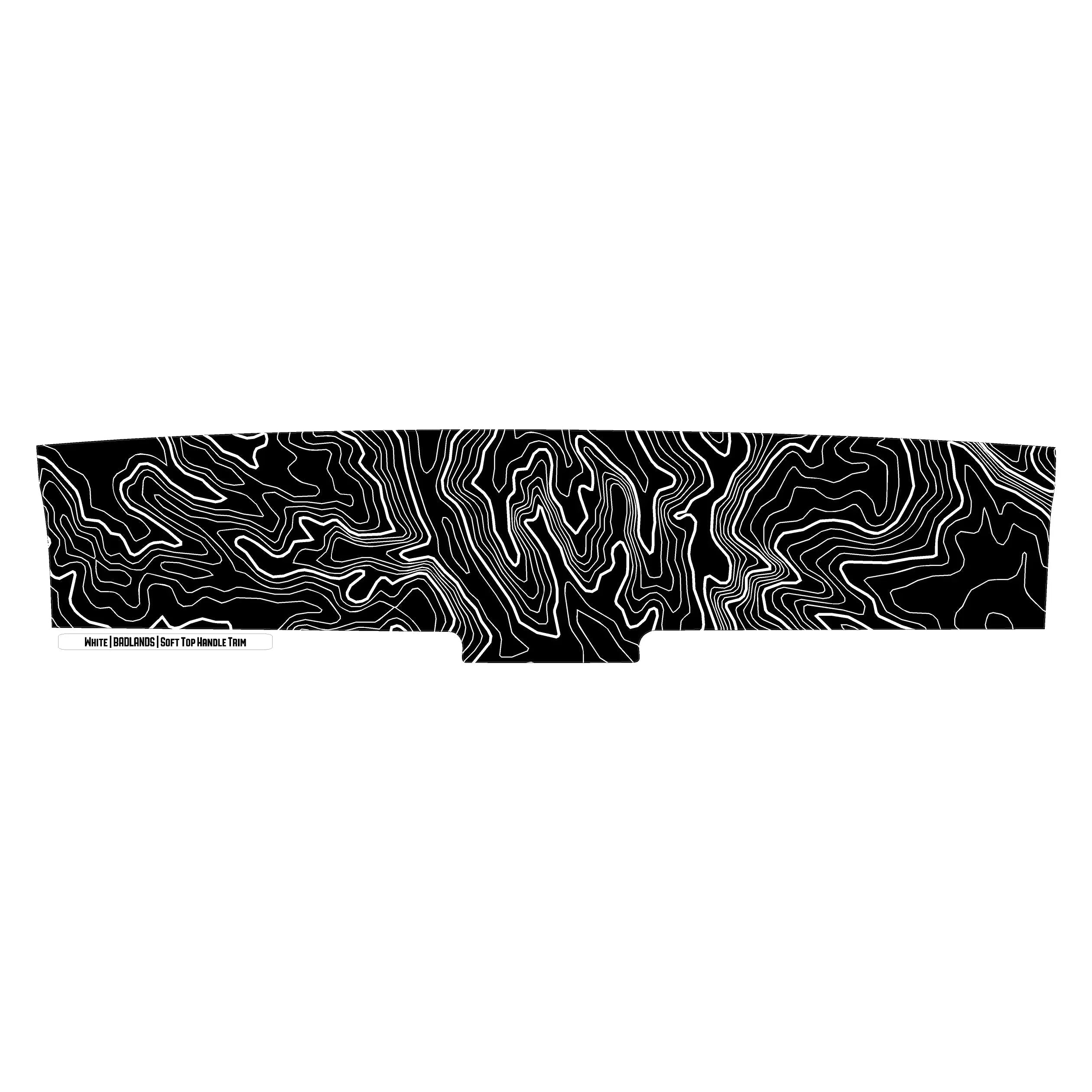 Topo Soft Top Bronco Panel Overlay - 2021+ Bronco Factory Soft Top StickerFab