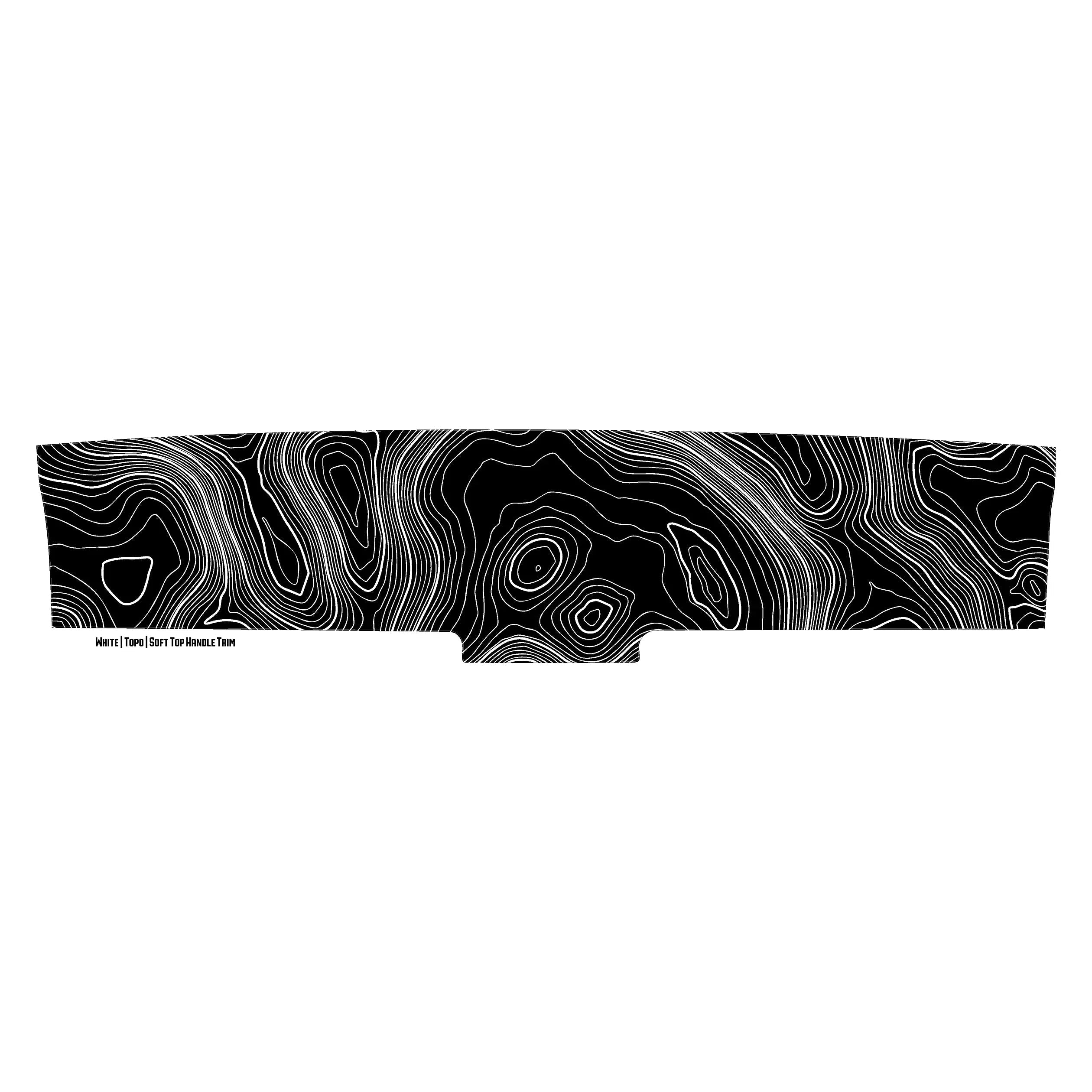 Topo Soft Top Bronco Panel Overlay - 2021+ Bronco Factory Soft Top StickerFab