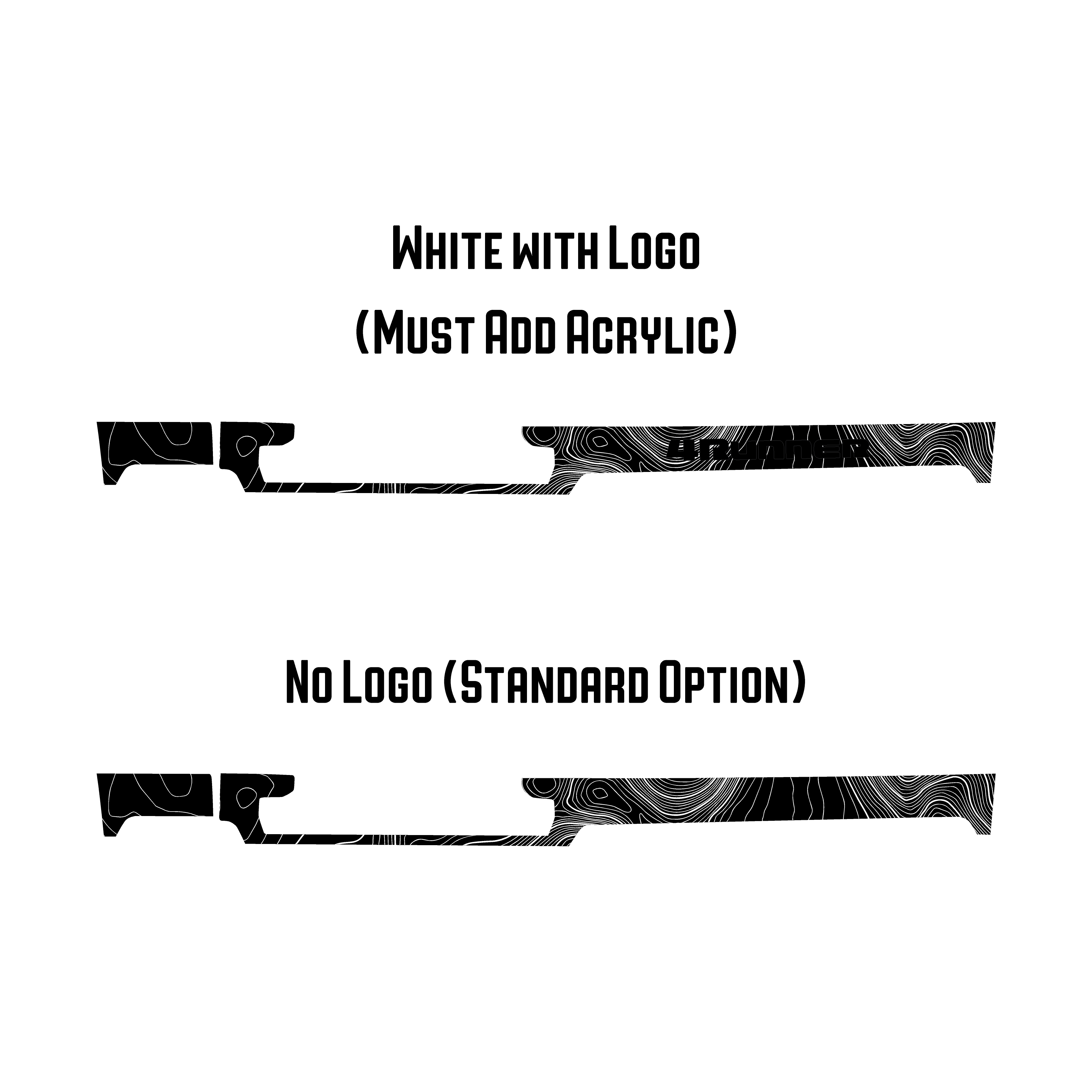 Full Width Topographic Dash Wrap - 2025+ 4Runner StickerFab