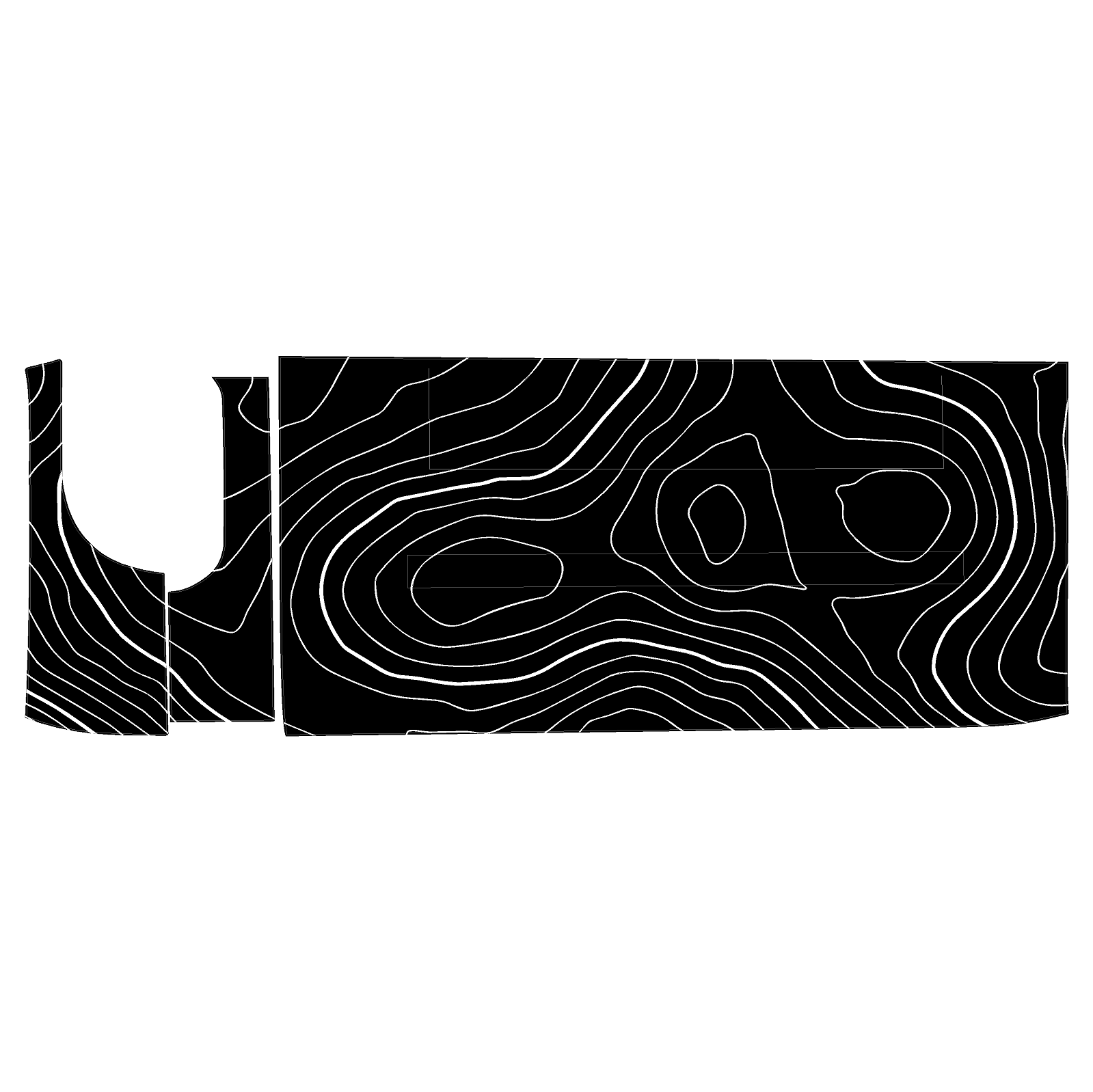 Topo 3 Piece Dash Kit (Printed Series) - 2021+ Bronco StickerFab