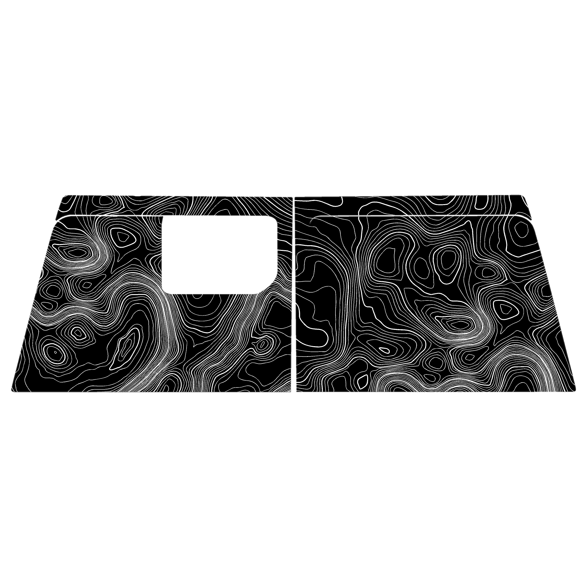 Topographic Map Premium Print Vinyl Rolls (3' or 6') - Matte Finish StickerFab