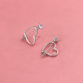Niche, Minimalist Heart-shaped Earrings Vera Lux