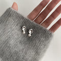 Pearl Geometric Stud Earrings For Women Vera Lux