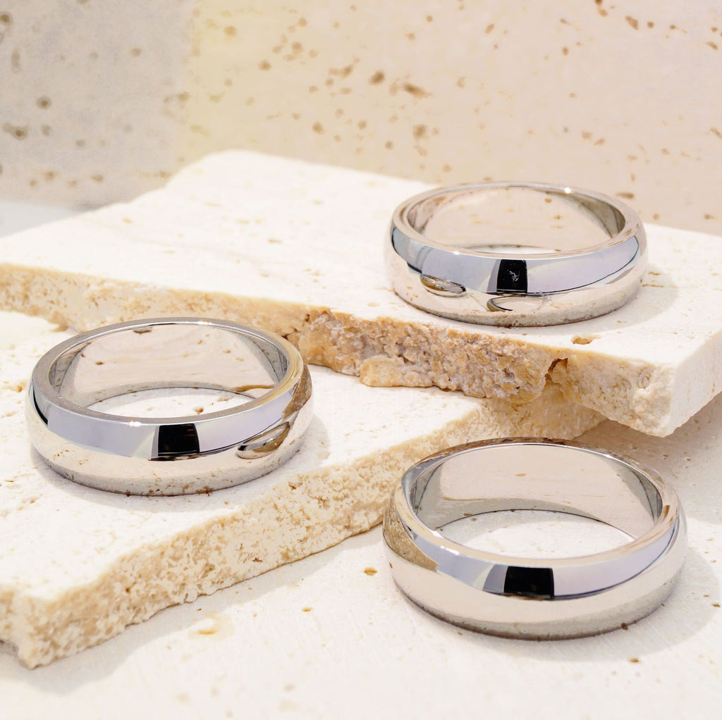 Titanium Steel Ring For Women Polished Surface Vera Lux