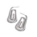 Threaded and hollow design, simple and elegant earrings Vera Lux