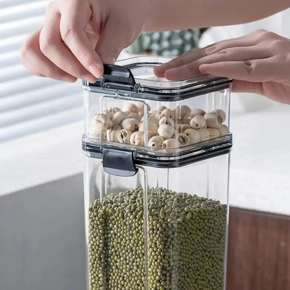 Multipurpose Food Storage Containers Set - Clear Jars with Lids for Cereal, Candy, and Dry Goods My Store
