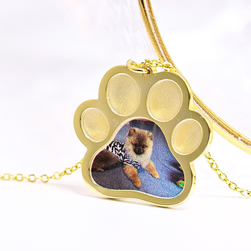 S925 silver kitten commemorative DIY pet necklace Vera Lux