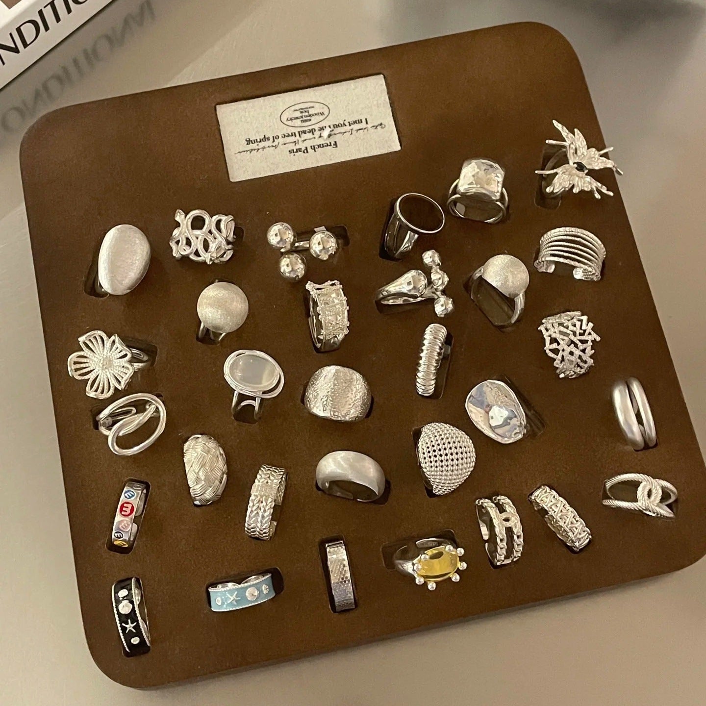 S925 Sterling Silver Women Rings, Minimalist Luxury Vintage Style, Non-Tarnish Unique Design Finger Rings Vera Lux