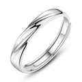 999 Pure Silver Love Together Couple Rings, His & Hers Pair, Niche Light Luxury, Premium INS Style Fashion Finger Rings Vera Lux