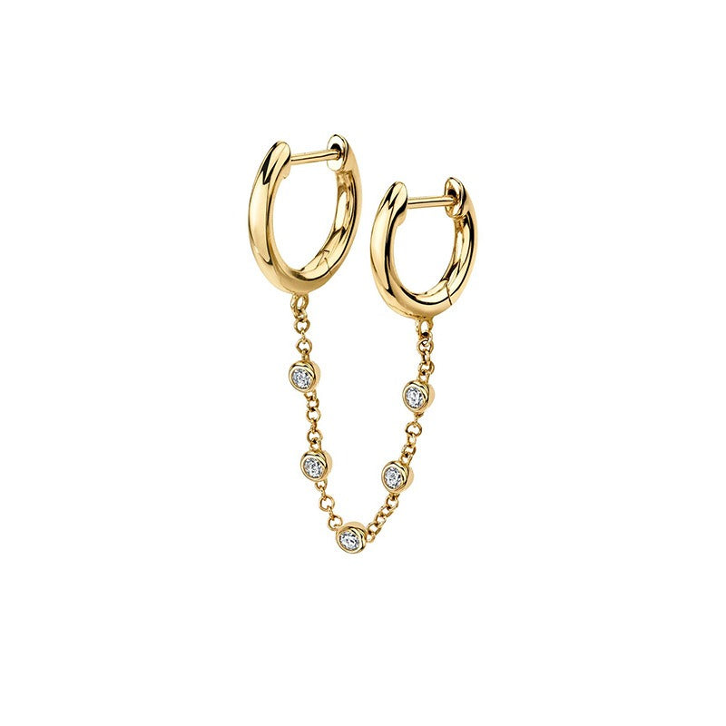 18K Gold Punk & Hip-Hop Style Light Luxury Earrings Vera Lux
