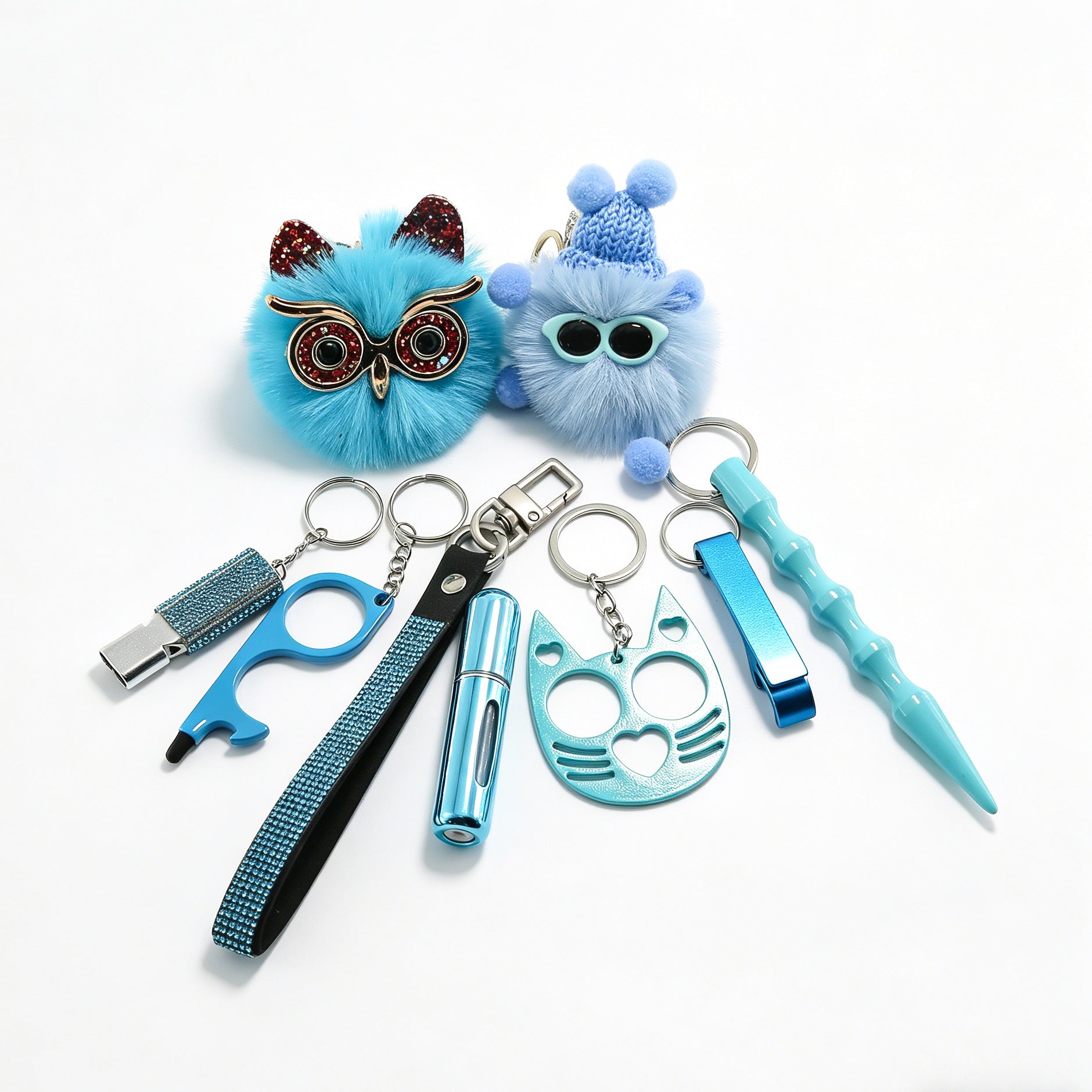 Ins Little Coal Ball Self-defense Keychain Vera Lux