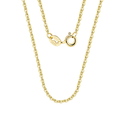 925 Sterling Silver Italian Gold-Plated Sterling  Rope Chain Necklace with Adjustable Clasp Vera Lux