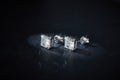 S925 Sterling Silver 6x8mm Emerald Cut Moissanite Stud Earrings  Octagon Solitaire With GRA Certificate Platinum Plated Jewelry Gift Box Set For Women & Men Vera Lux