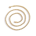 Euro-American Hip-hop Stainless Steel Necklace Twisted Chain Streetwear Titanium Steel Bracelet Vera Lux
