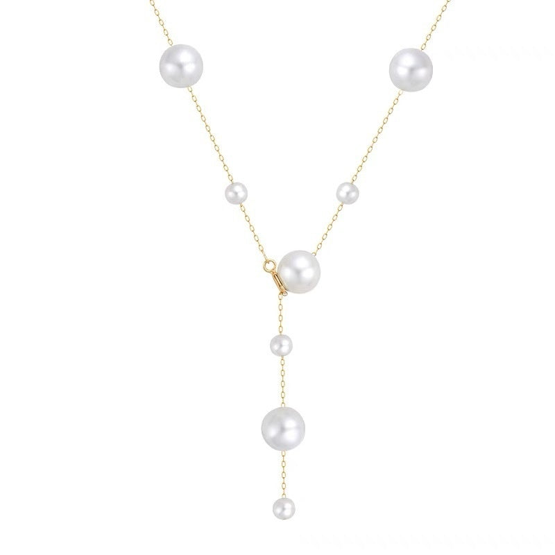 Baby's-breath Pearl Necklace Women's Clavicle Chain Vera Lux