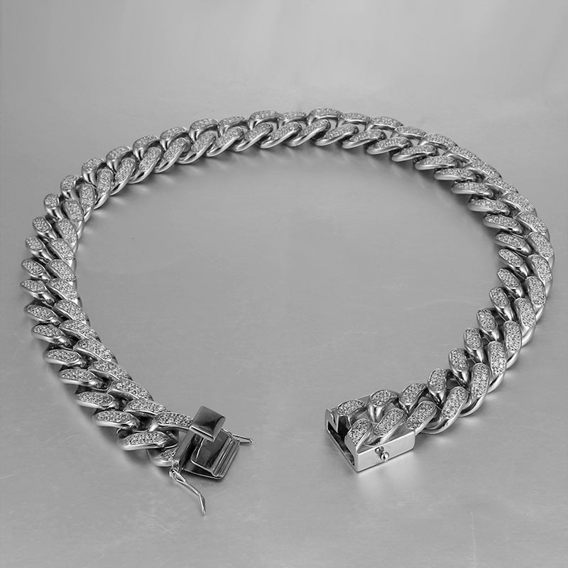 Hip-hop Chunky Titanium Steel Necklace For Men Vera Lux