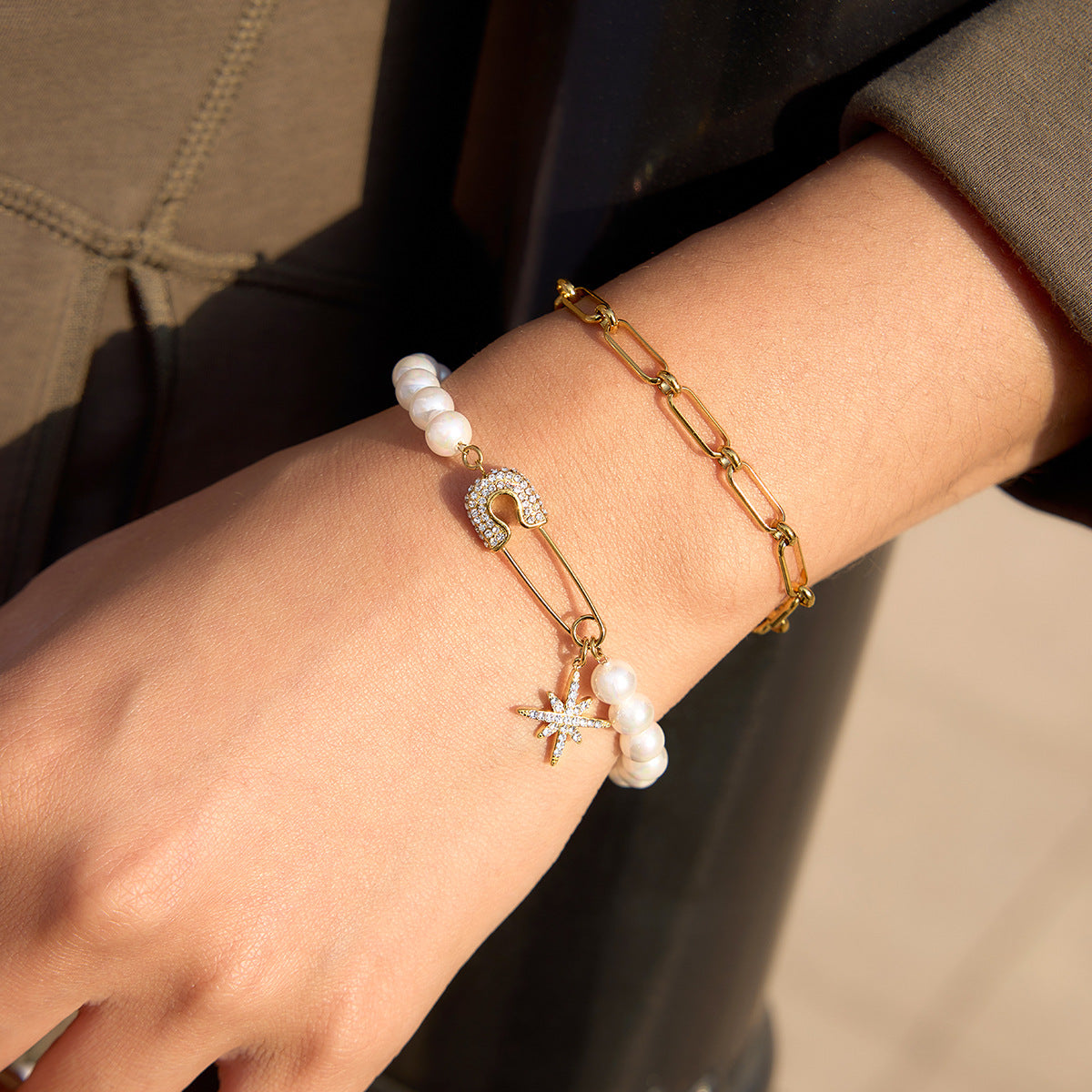 Pearl Star Stainless Steel Bracelet Collection Vera Lux