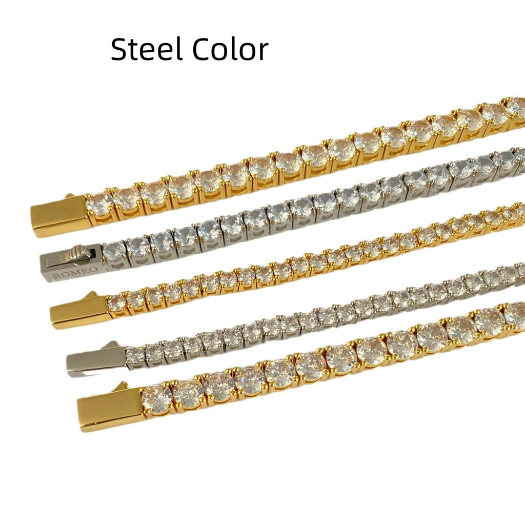Stainless Steel Titanium Steel Zircon Bracelet Vera Lux