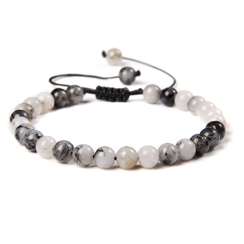 6mm Natural Stone Beads Womens Bracelet Yoga Energy Sports Vera Lux