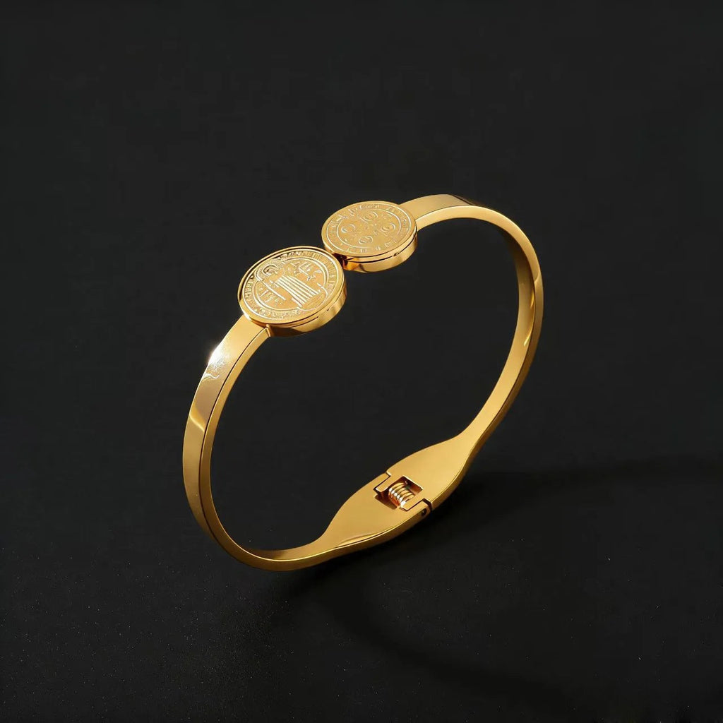 Stainless Steel Religious Priest Spring Bracelet Vera Lux