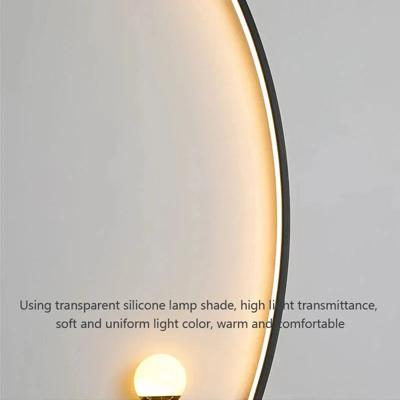 Modern LED Wall Lamp – Minimalist Art Design for Bedroom, Living Room, and Bathroom, Gold/Black My Store