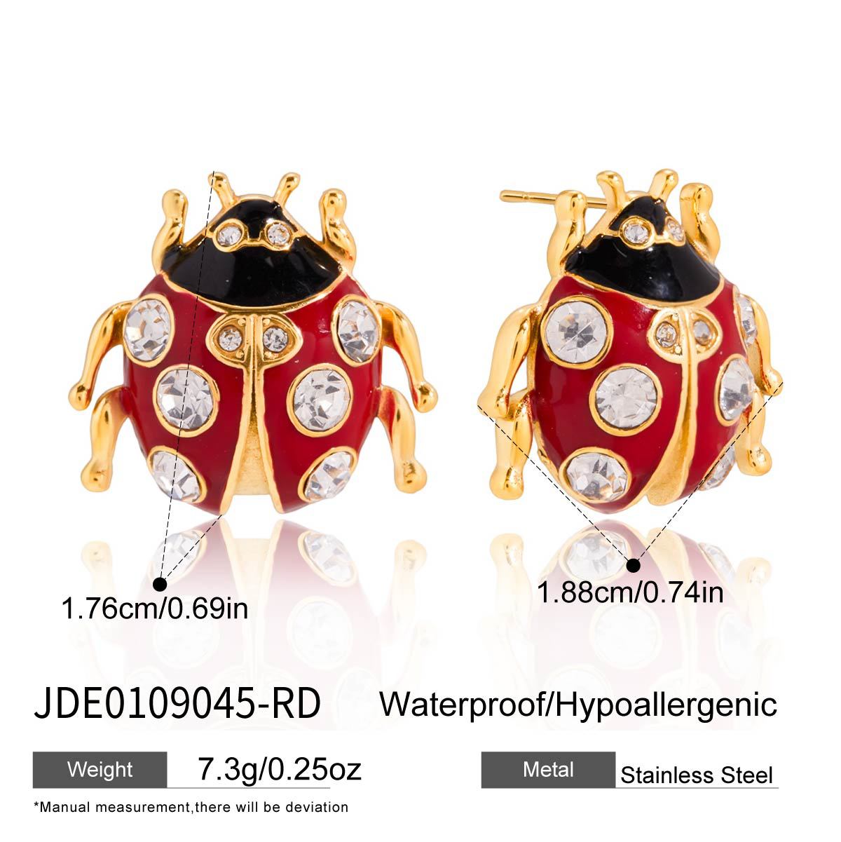 Colorful Insect Stud Earrings Collection Vera Lux
