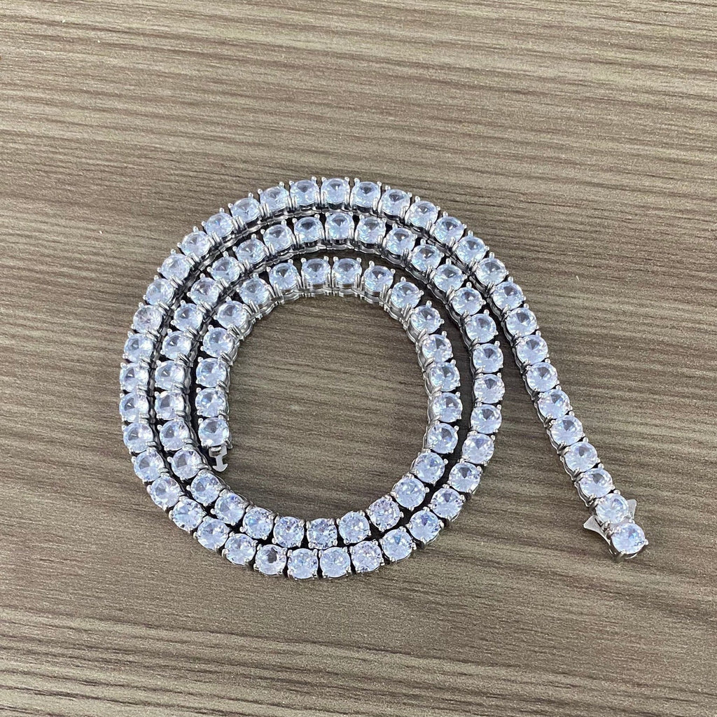 Single-row Diamond Hip-hop Mens Necklace Vera Lux