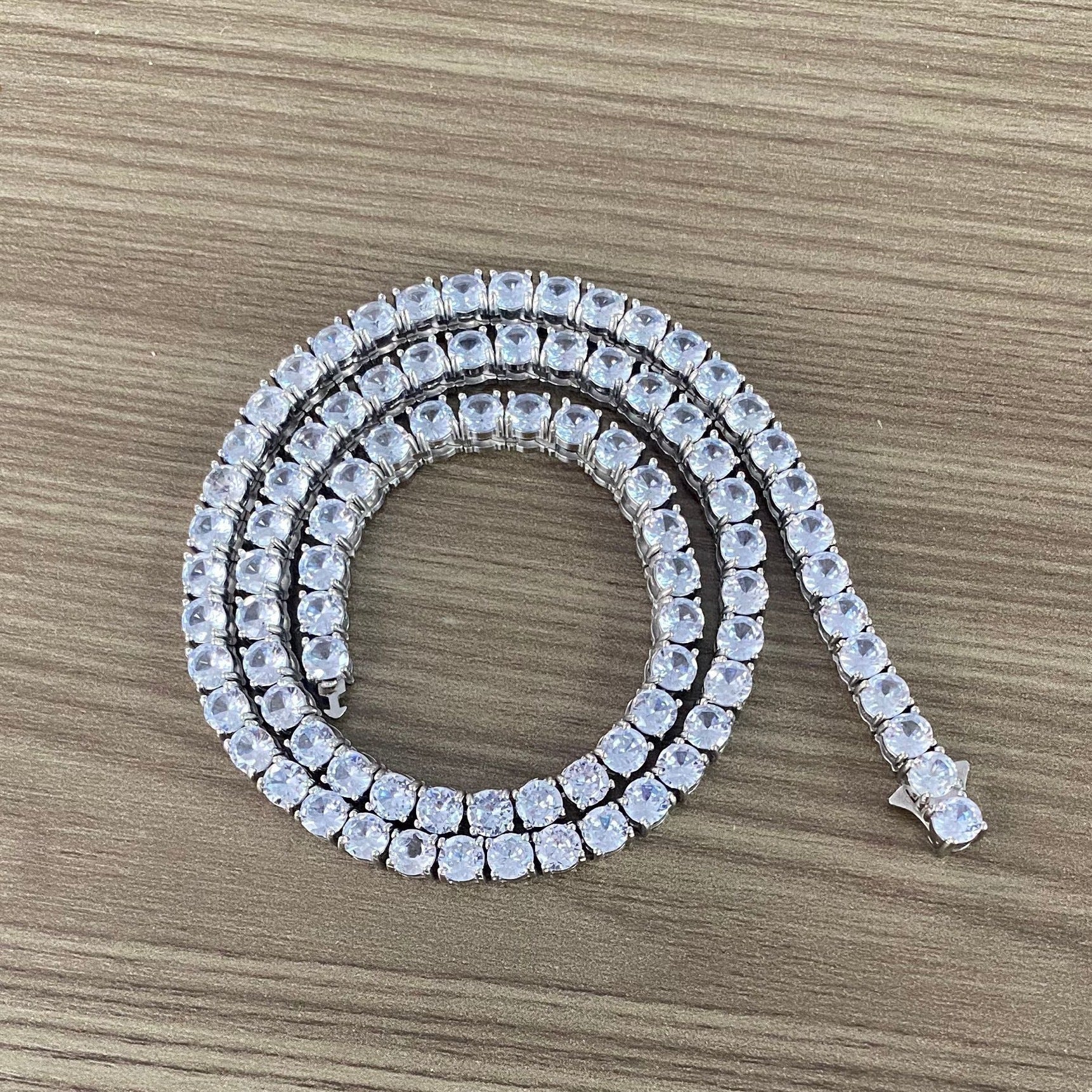 Single-row Diamond Hip-hop Mens Necklace Vera Lux