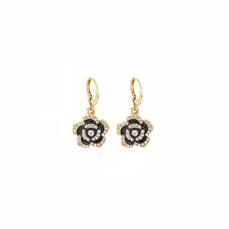 Women's Camellia Rose Flower Earrings For Women Vera Lux