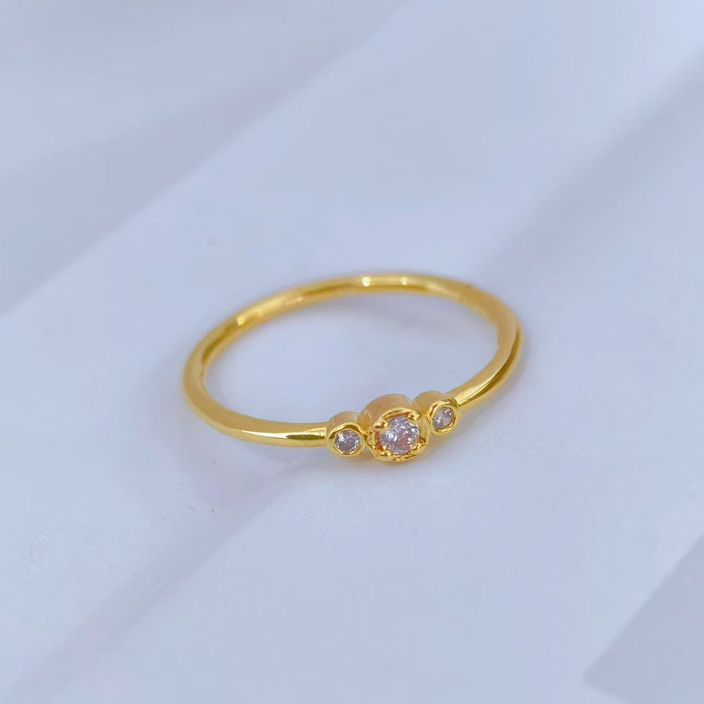 Japanese-style Ultra-fine Non-fading Zircon Ring For Women Vera Lux
