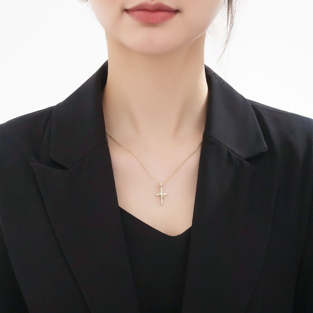 Simple Cross Pendant Necklace For Women Vera Lux