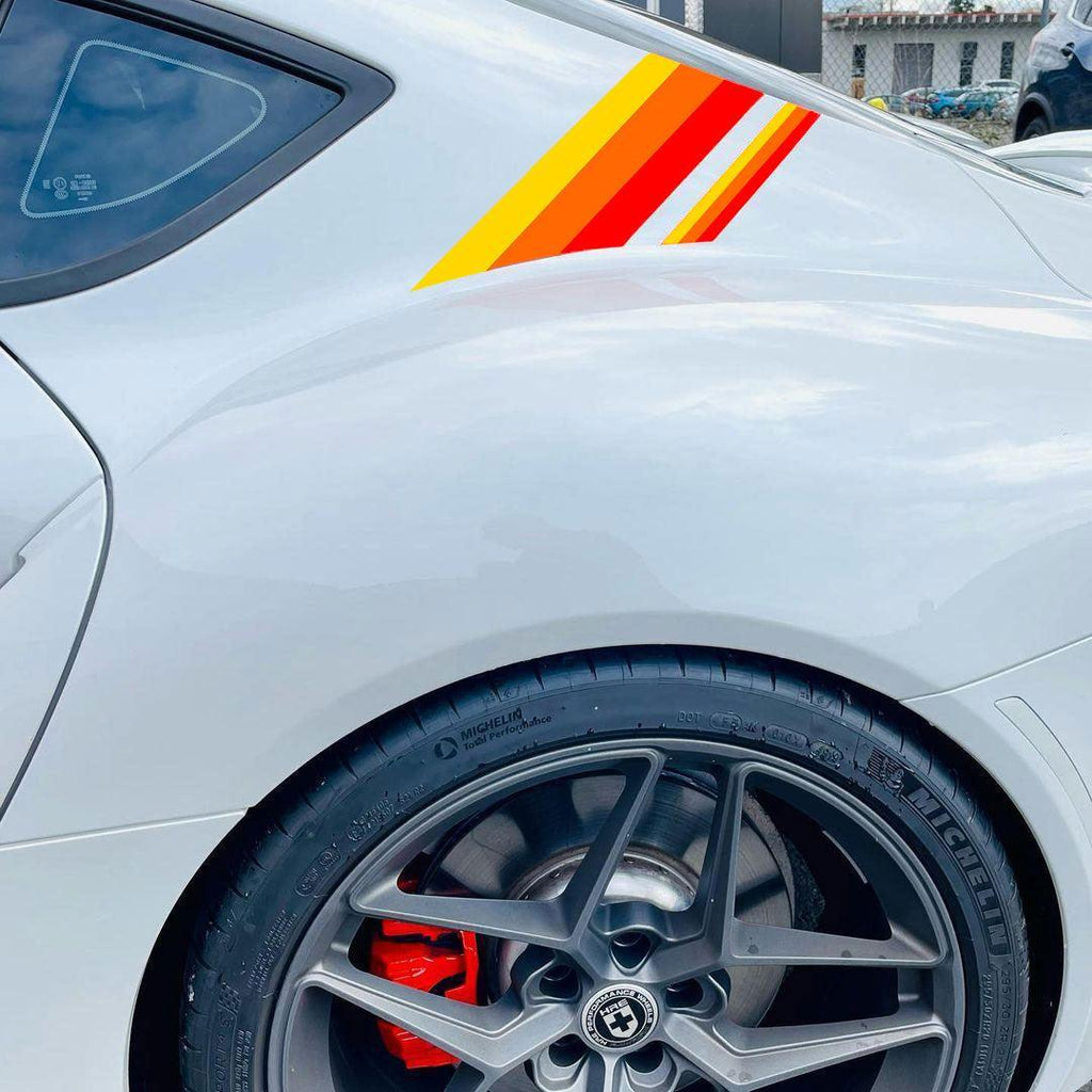 A91 Retro Heritage TRD Style Decklid Stripes - 2020+ Supra StickerFab