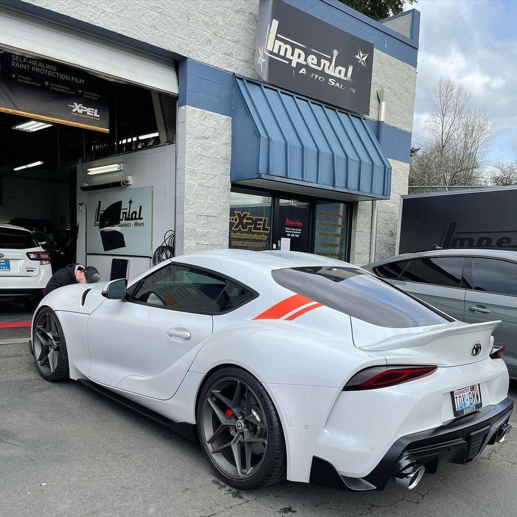 A91 Style Supra Rear Decklid Stripes - 2020+ Supra StickerFab