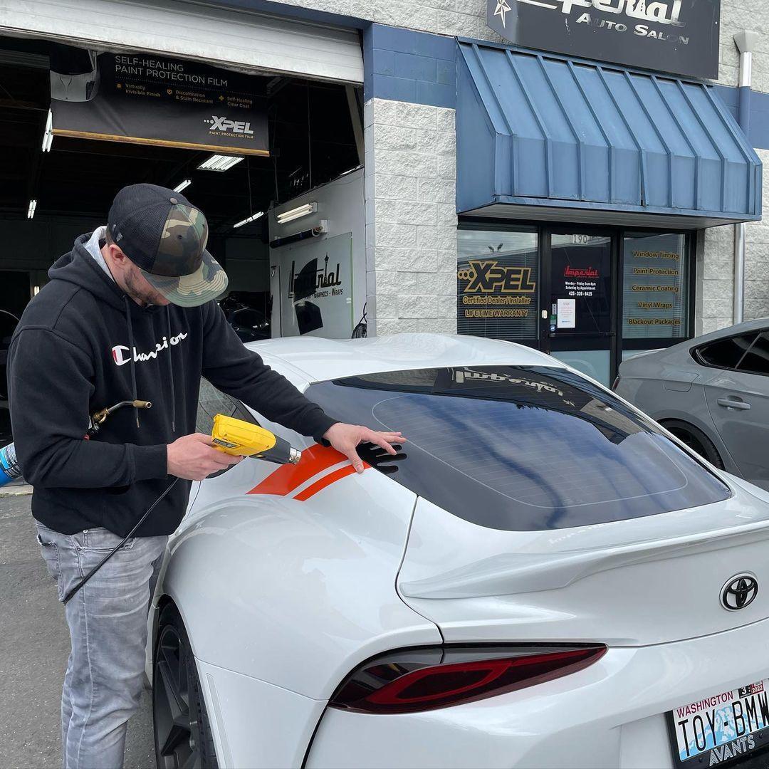 A91 Style Supra Rear Decklid Stripes - 2020+ Supra StickerFab