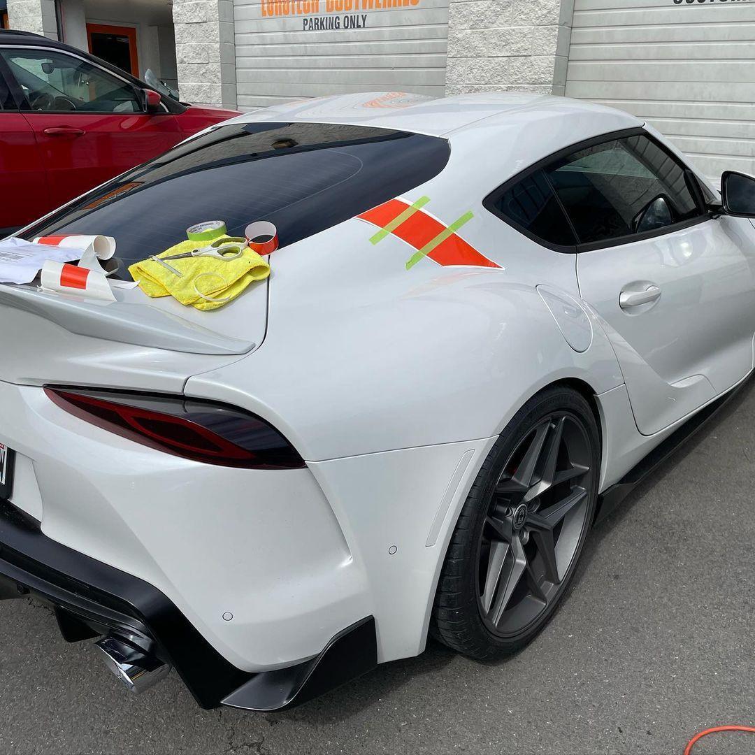 A91 Style Supra Rear Decklid Stripes - 2020+ Supra StickerFab