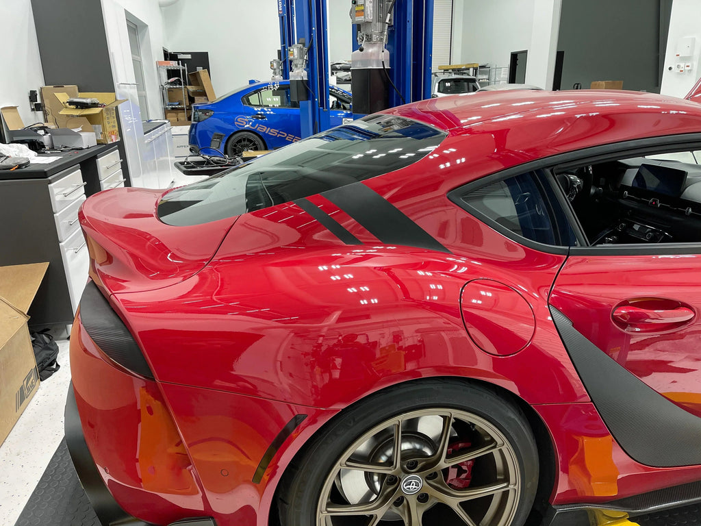 A91 Style Supra Rear Decklid Stripes - 2020+ Supra StickerFab