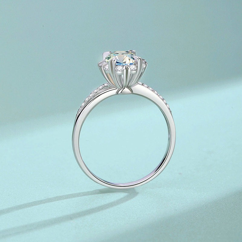 S925 Sterling Silver Snowflake Ring Vera Lux