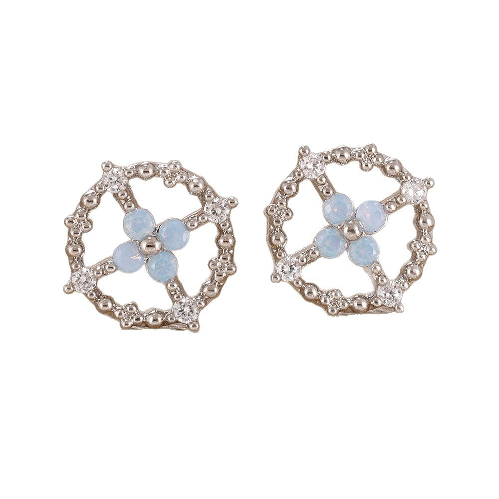 Exquisite Crystal Flower Earrings Vera Lux