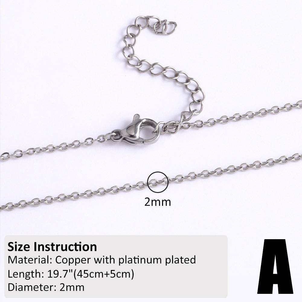 Copper-plated 18k Gold DIY Hip-hop All-match Chain Necklace Vera Lux