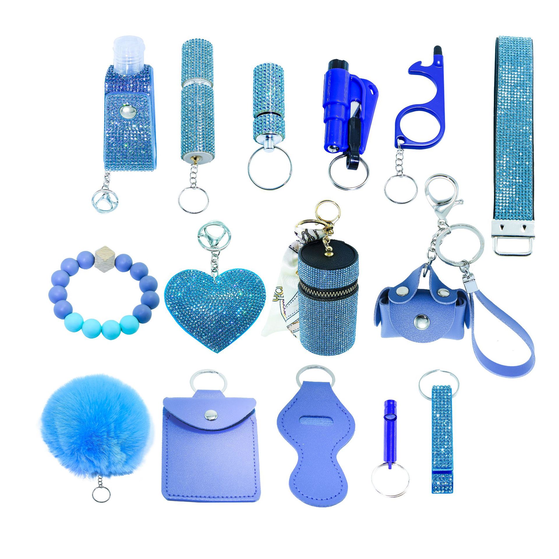 Portable Fifteen-Piece Keychain Set Vera Lux