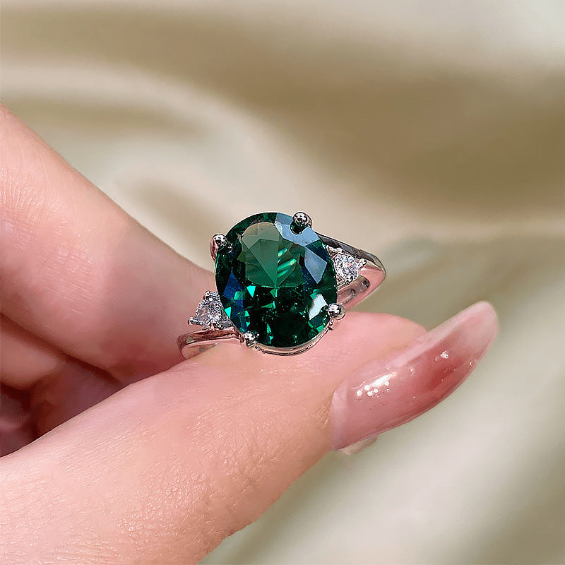 Large Carat Deep Purple Cubic Zirconia Ring, Retro Filigree Cocktail Ring, Elegant Bridal Jewelry For Her Vera Lux