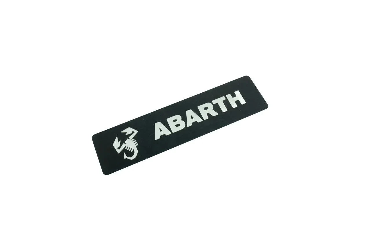 Abarth Weathertech Floor Mat Logo (Etched Metal) - Universal StickerFab