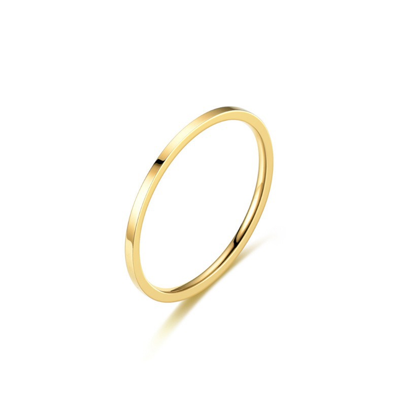 1mm Plain Band Ultra-thin Ring Couple Rings Vera Lux