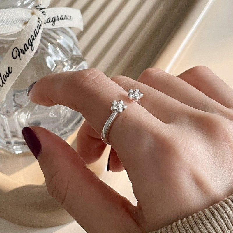 925 Sterling Silver Irregular Stackable Rings For Women, Minimalist INS Style Plain Band, Non-Tarnish Versatile Finger Jewelry For Daily Wear Vera Lux