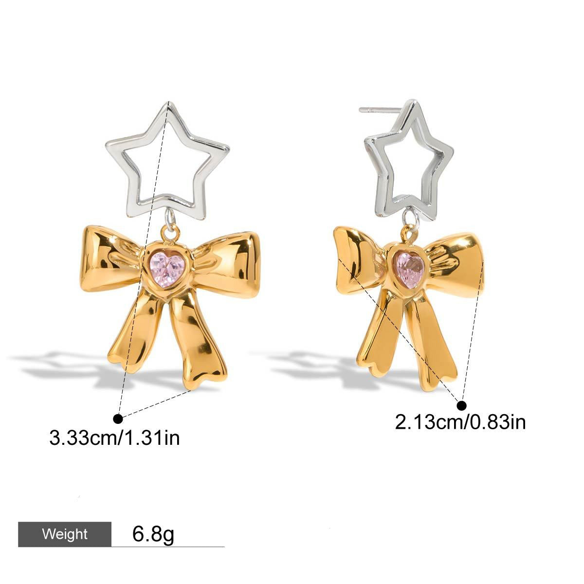 18K Goldfish Shape Design Exquisite Fashion Necklace Earrings Set Vera Lux