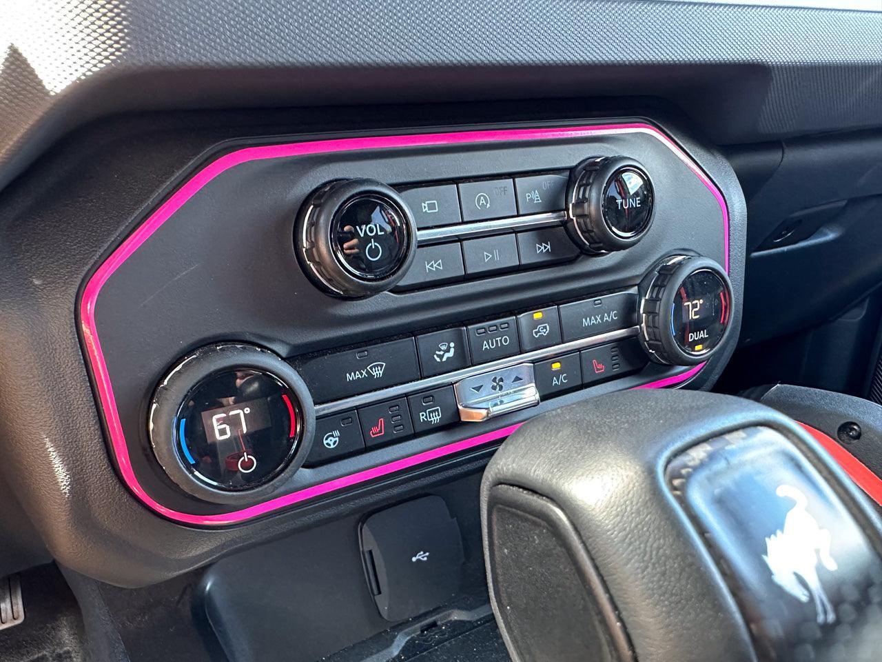 AC Controls Outline (Standard Series) - 2021+ Bronco StickerFab