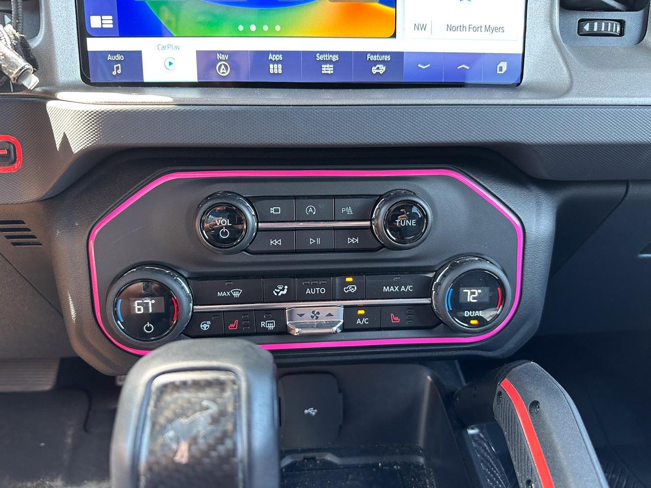 AC Controls Outline (Standard Series) - 2021+ Bronco StickerFab